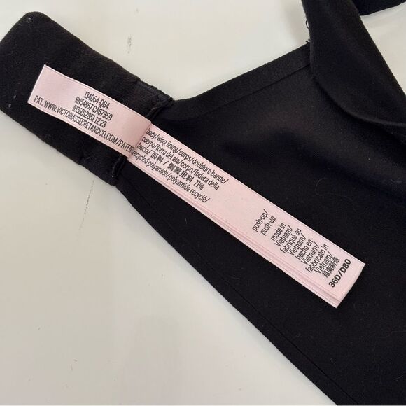 Victoria’s Secret Push Up Black Plunge Bra 36D - Picture 3 of 4